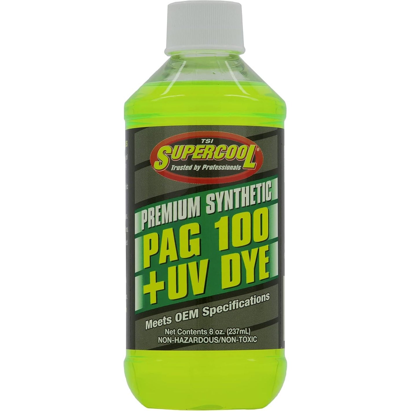 TSI Supercool P100-8D PAG 100-Viscosity Plus U/V Dye Oil - 8 oz , Silver