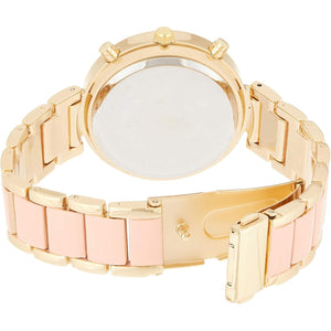 U.S. Polo Assn. Women's USC40063 Gold-Tone and Pink Bracelet Watch