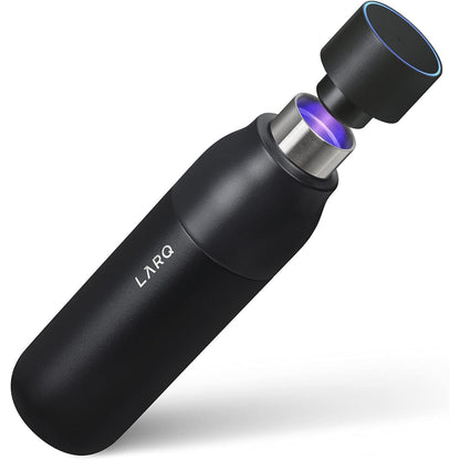 LARQ Bottle PureVis 17 oz - Self-Cleaning and Insulated Stainless Steel Water Bottle with UV Water Purifier and Award-winning Design | Reusable & Travel Friendly, Seaside Mint