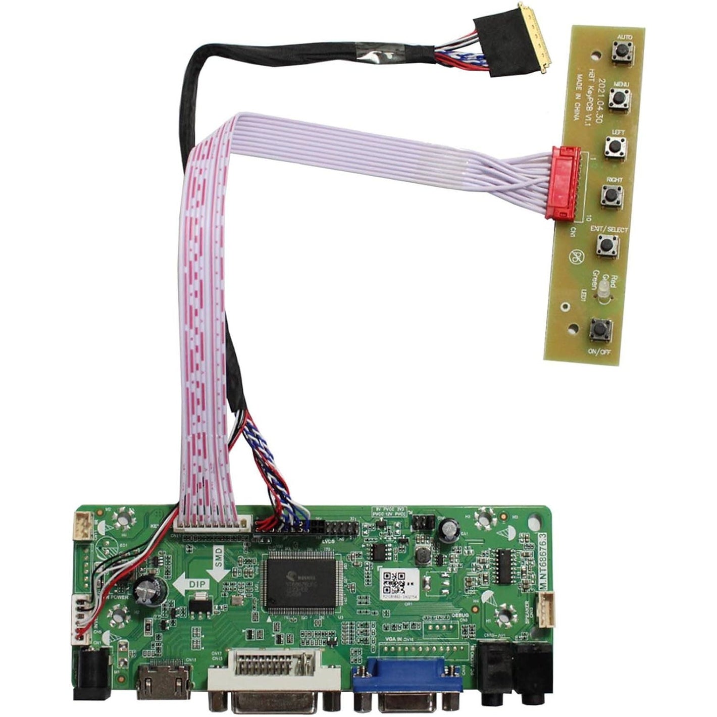 VSDISPLAY VGA DVI LVDs Controller Board 40Pin for 15.6" 1366x768 LP156WH2 LP156WH3 LP156WH4 TL B156XW02 N156B6-L0b LCD Screen