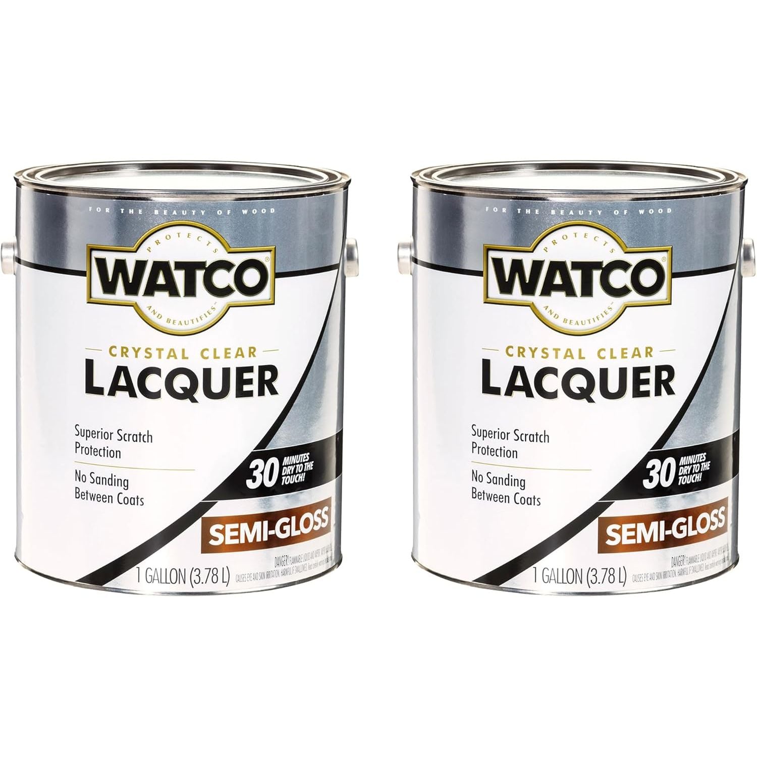 Buy now Watco 63141 Lacquer Clear Wood Finish, Quart, Semi-Gloss Clear Gallon (Pack of 2) Semi-Gloss Clear Brush at indiglob india