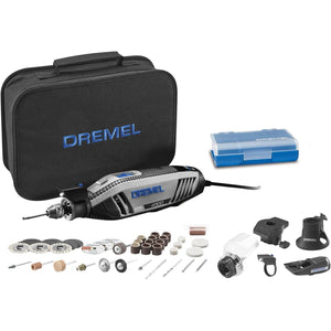 Dremel 4300-5/40 High Performance Rotary Tool Kit with LED Light- 5 Attachments & 40 Accessories - Ideal for Grinding, Cutting, Wood Carving, Sanding, and Engraving