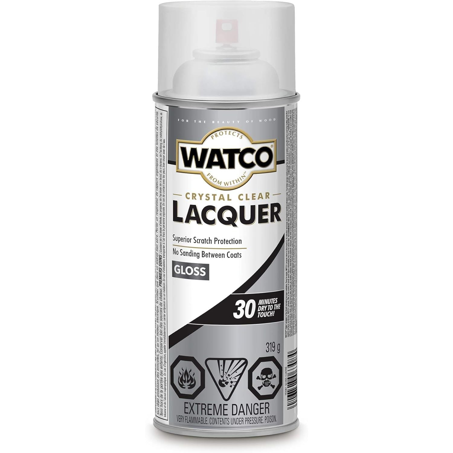 Buy now Watco 63141 Lacquer Clear Wood Finish, Quart, Semi-Gloss Clear 11.25 Ounce (Pack of 1) Gloss Clear Spray at indiglob india