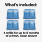 Buy now Braun Clean & Renew Refill Cartridges CCR, Replacement Shaver Cleaner Liquid Solution for Clean&Charge System, Pack of 4 at indiglob india