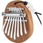 Mr.Power Cute Kalimba Marimba Portable Finger Thumb Piano for Beginners (8 Keys, Natural Wood)