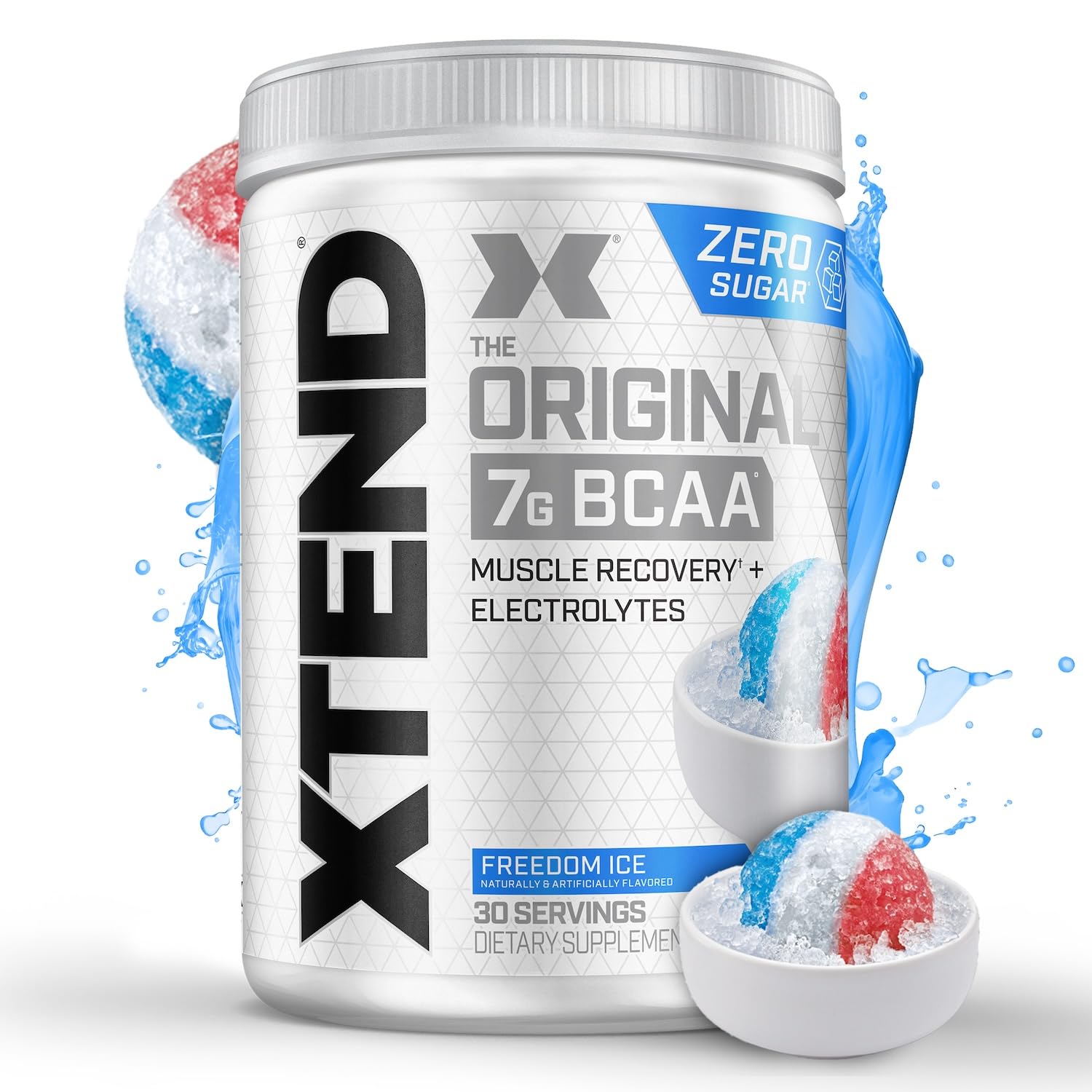 Buy now Xtend Original BCAA Powder 7g BCAA and 2.5g L-Glutamine, Sugar Free Post Workout Muscle Recovery Drink with Amino Acids for Men & Women, 30 Servings Freedom Ice 13.2 Ounce (Pack of 1) at indiglob india