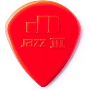 Dunlop Jazz III Pick Pack, Red Nylon,1.38mm