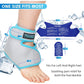 Ankle Ice Pack Wrap for Injuries Reusable, Hot Cold Compression Therapy, Foot Ice Pack with 2 Cold Gel Packs for Relief Sports Injury,Sprained Ankles and Heels,Plantar Fasciitis,Achilles Tendonitis