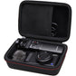 LTGEM Camera Case Compatible with Sony ZV-1F / ZV-1 / ZV-1 II Vlog Digital Camera, Tripod, Microphone and Vlogger Accessory Kit with Shoulder Strap, Black+Gray