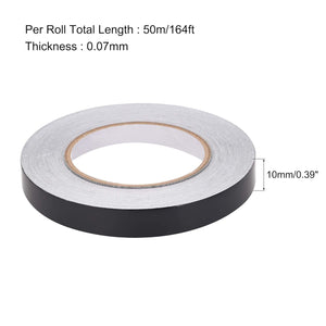 uxcell Aluminum Foil Tape Black Matte Tape Non Reflective 10mmx50m/164ft for HVAC, Sealing, Patching Hot and Cold Air Ducts