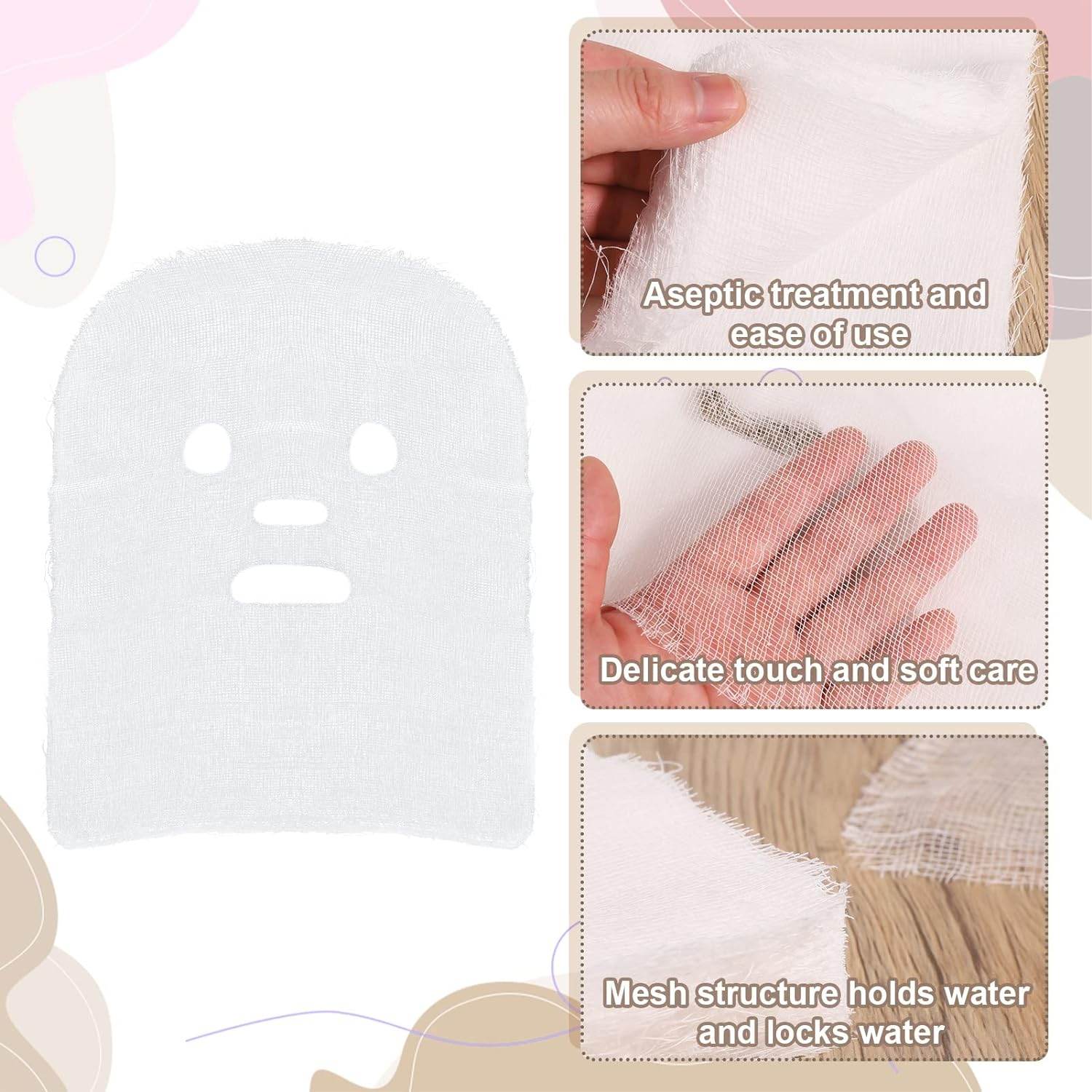 100 Sheets Pre-Cut Gauze Facial Cotton Beauty Face Pads - Soft High Frequency for Women Girls Skin Care, Spas, Beauty Salons - My Store