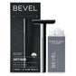Bevel Safety Razor with Brass Weighted Handle and 10 Double Edge Safety Blade Refills, Single Blade Razor for Men, Designed for Coarse Hair to Prevent Razor Bumps - Silver (Packaging May Vary)