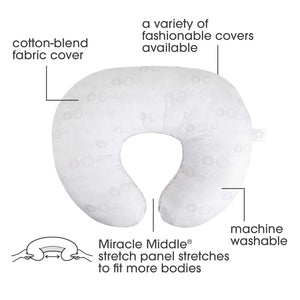 Boppy Bare Naked Original Nursing Pillow, Pillow Only, Cover Sold Separately, Ergonomic Nursing Essentials for Breastfeeding and Bottle Feeding, with Firm Fiber Fill