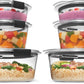 Buy now Rubbermaid Brilliance Food Storage Containers, Set of 5 (10 Pieces), BPA-Free, Leak-Proof, Clear Set of 3 Round Containers (Pack of 2) at indiglob india