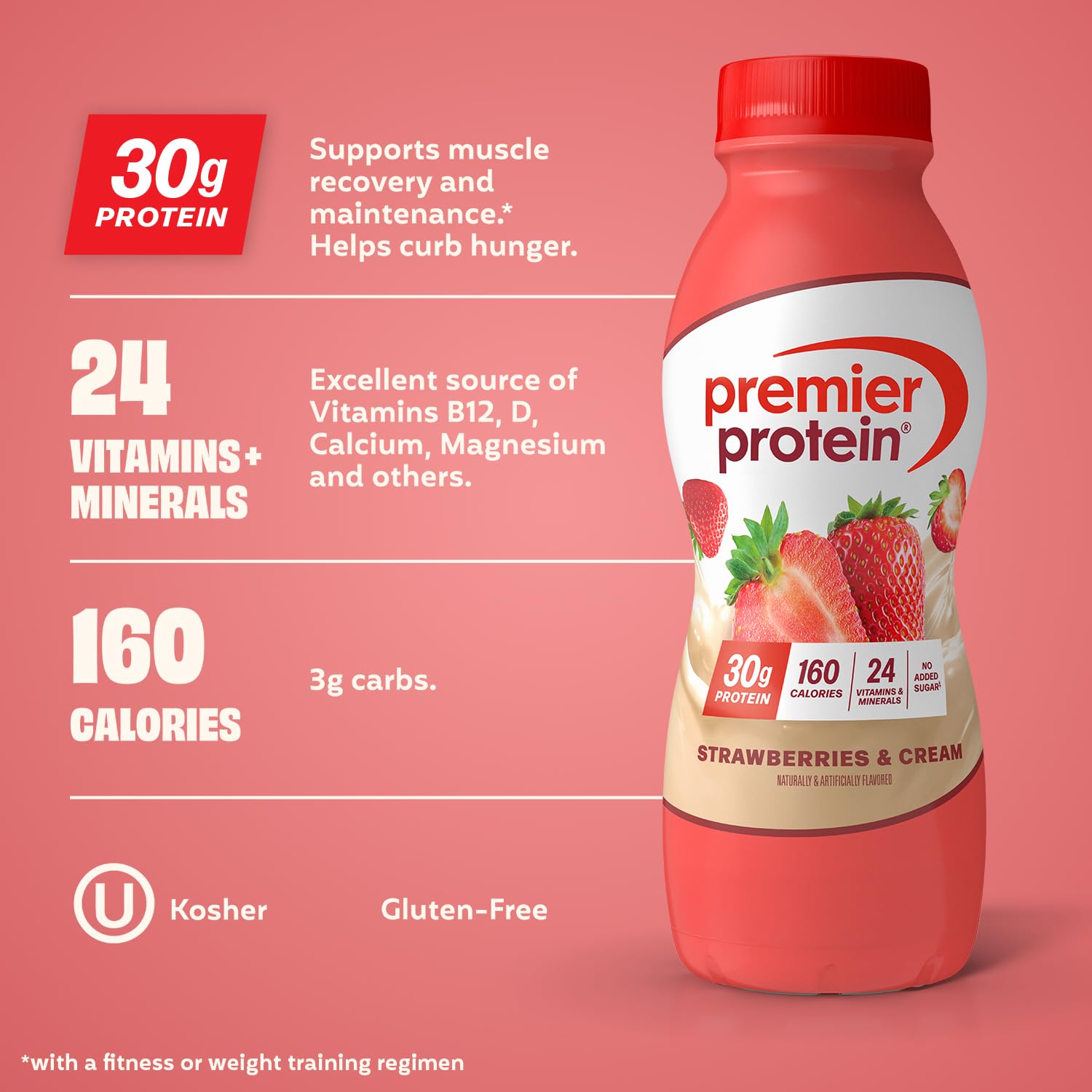 Buy now Premier Protein Shake, Peaches & Cream, 30g Protein, No Added Sugar, 24 Vitamins & Minerals to Support Immune Health, 11.5 fl oz, 12 Pack (Packaging May Vary) at indiglob india