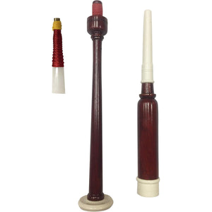 Standard Rosewood Highland Bagpipe Practice Chanter IMM Wooden Ivory Fitting with Famous Brown Scottish color comes with Reed