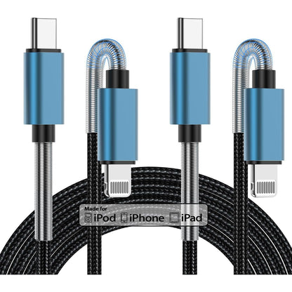 2Pack 10ft iPhone Charger Cable, [ Apple MFi Certified ] Long Lightning Cable 10 Foot, High Fast 10 Feet Apple Charging Cable Cord for Apple iPhone14 Pro Max/13 Mini/12/11/XS/XR/8