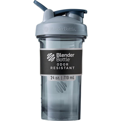 BlenderBottle Shaker Bottle Pro Series Perfect for Protein Shakes and Pre Workout, 24-Ounce, Black
