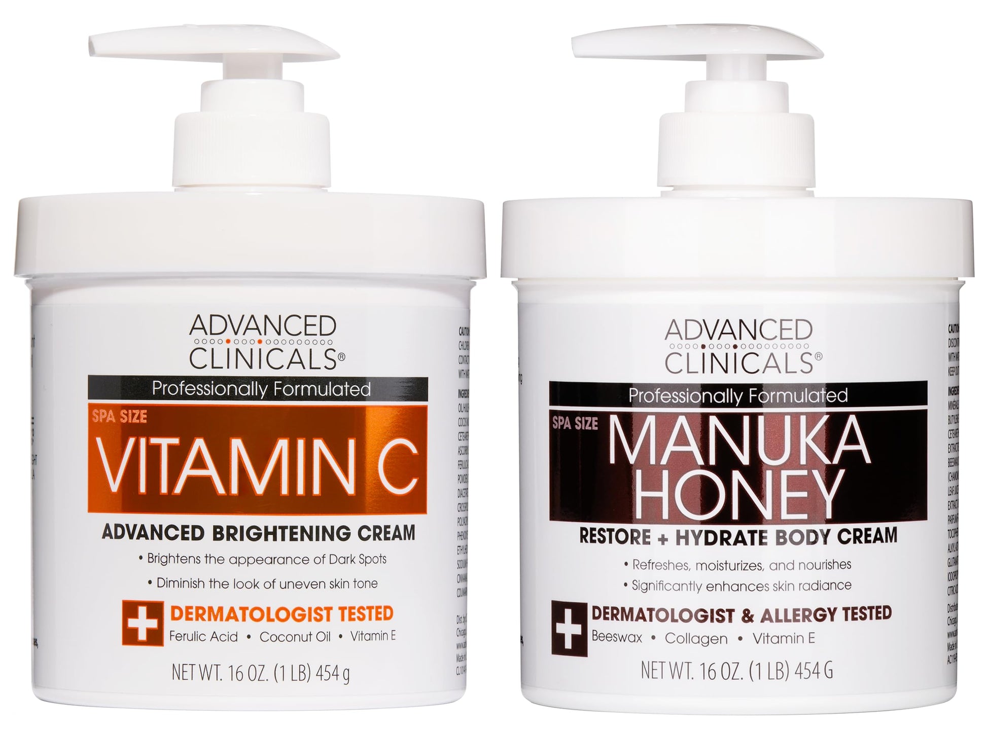 Buy now Advanced Clinicals Manuka Honey Body Cream For Women & Men | Body Butter Lotion For Extremely Dry Skin | Collagen Cream | Skincare Moisturizer Hydrating Balm Improves Look Of Aging Skin, 16 Ounce at indiglob india