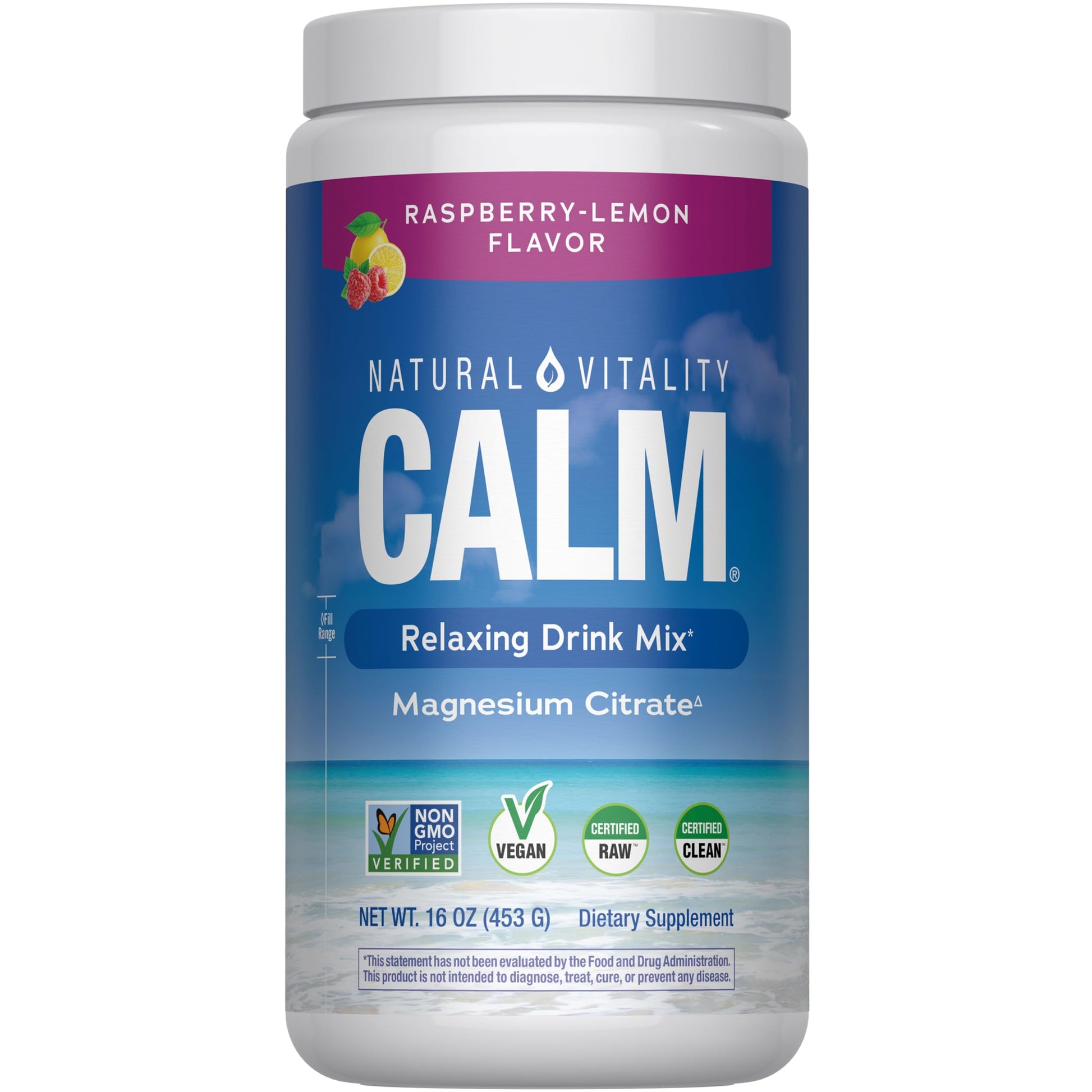 Buy now Natural Vitality Calm Magnesium 16 oz Powder | Relaxing Drink Mix | Cherry Flavored Supplement | 325mg Per Serving | Non-GMO, Gluten-Free & Vegan at indiglob india