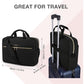 BAGSMART Laptop Bag, 15.6/17.3 Inch Briefcase for Women Large Laptop Case Computer Bag Office Travel Business, Black