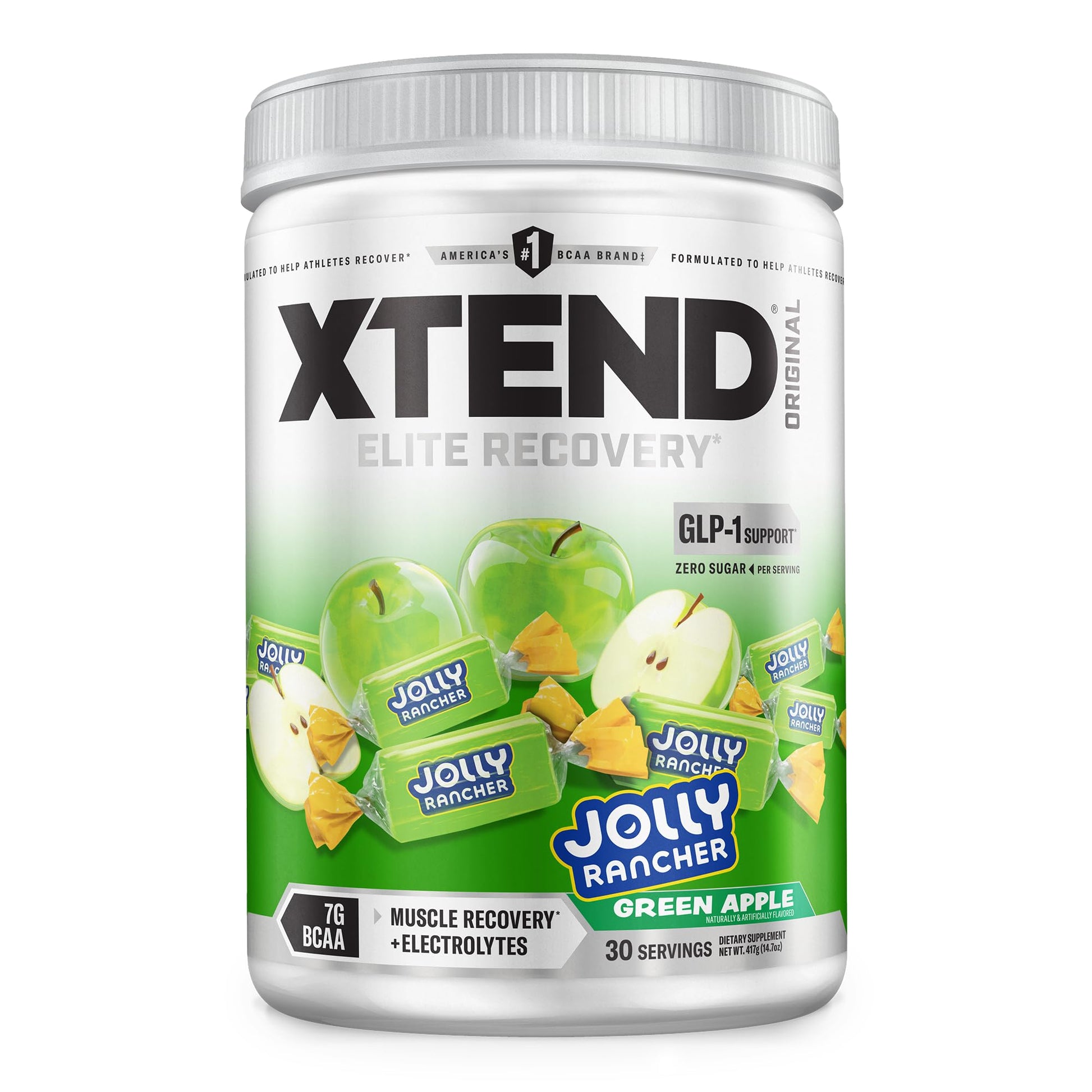 Buy now Xtend Original BCAA Powder 7g BCAA and 2.5g L-Glutamine, Sugar Free Post Workout Muscle Recovery Drink with Amino Acids for Men & Women, 30 Servings Jolly Rancher - Green Apple 14.8 Ounce (Pack of 1) at indiglob india