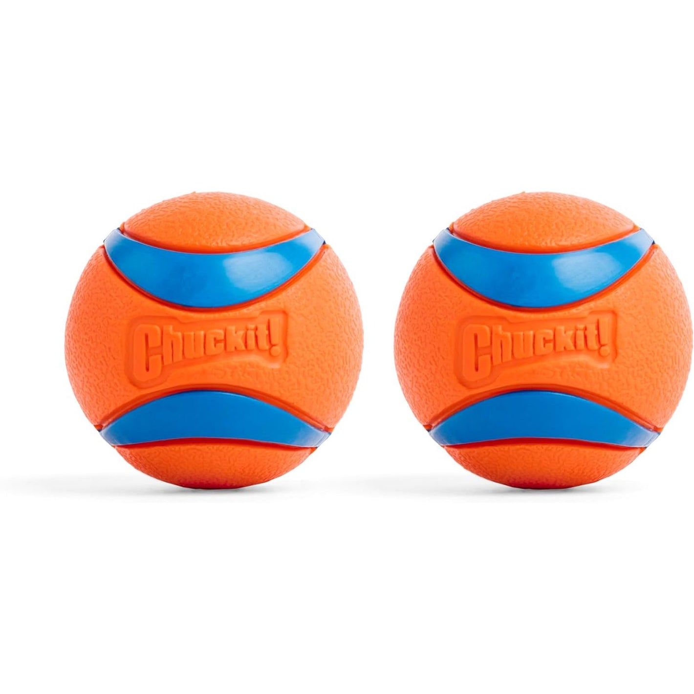Chuckit! Ultra Ball Dog Toy - Medium Bouncy Fetch Balls For Dogs 20-60 lbs - Made from Durable Rubber - Floating Water Pet Toys - Size Medium - 2.5-inch Diameter - Pack of 2