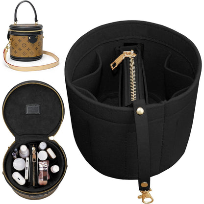 Soyizom Purse Organizer for Cannes Bag, Felt Bag Organizer Insert, Black