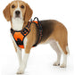 Eagloo Dog Harness for Large Dogs, No Pull Service Vest with Reflective Strips and Control Handle, Adjustable and Comfortable for Walking, No Choke Pet Harness with 2 Metal Rings, Orange, L