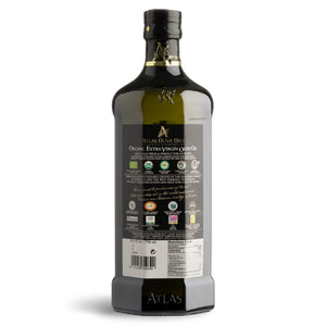 Buy now Atlas 750 mL Organic Cold Press Extra Virgin Olive Oil in Glass Bottle, Polyphenol Rich from Morocco | Newly Harvested Unprocessed from One Single Family Farm | Moroccan EVOO Trusted by Award-Winning Chefs at indiglob india