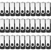 AreTop USB 2.0 Flash Drive, Pack of 20 2GB Thumb Drives Bulk, Metal Memory Sticks, Portable Keychain Jump Drive Multipack for Date Storage (2G,black-20pack) - 100PCS-Black