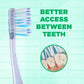 GUM Technique Deep Clean Toothbrush - Compact Soft - Soft Toothbrushes for Adults with Sensitive Extra Fine Bristles, 3ct