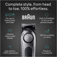Braun All-in-One Style Kit Series 7 7410, 8-in-1 Trimmer for Men with Beard Trimmer, Body Trimmer for Manscaping, Hair Clippers & More, Sharpest Blade, 40 Length Settings, Waterproof