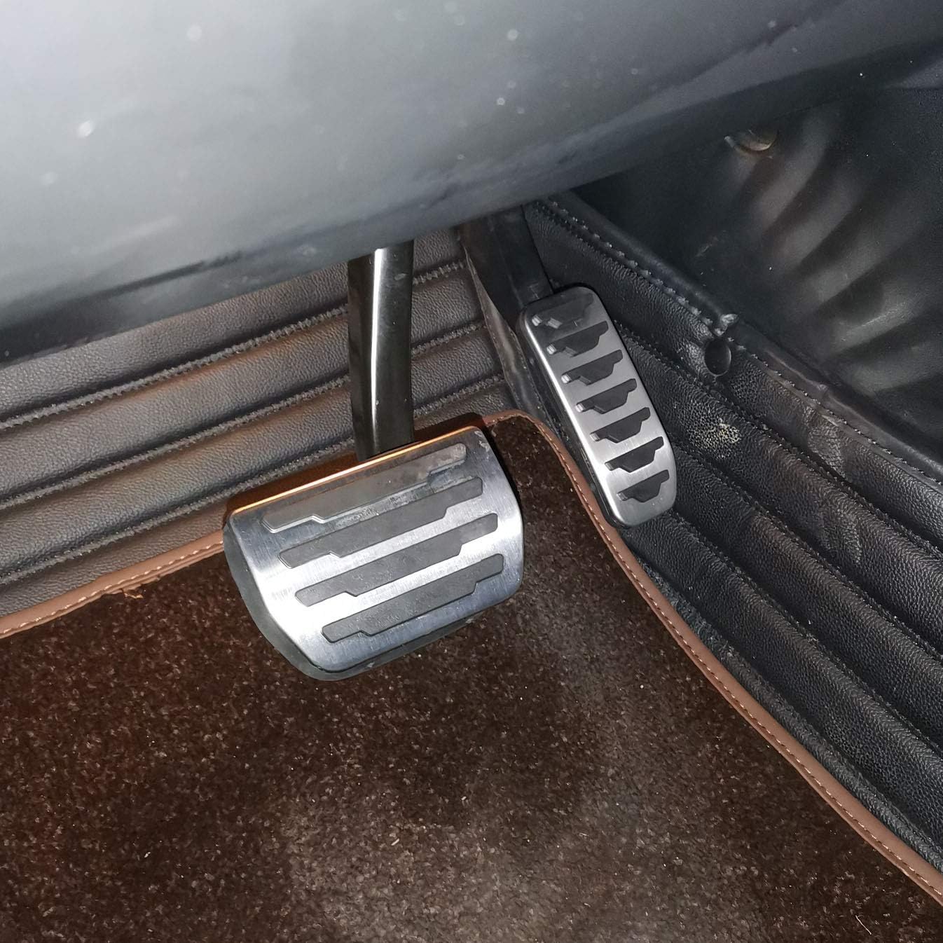 Buy now Gas Brake Pedal Cover Set for Evoque Velar Discovery Sport Jaguar XE XF E-Pace F-Pace at indiglob india