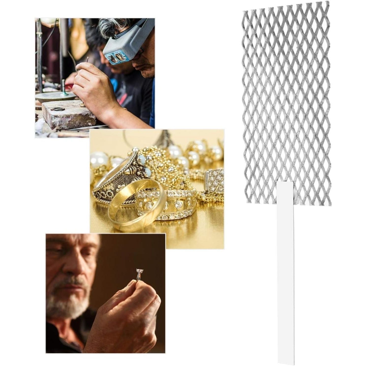Buy now ZJchao Platinized Mesh, Titanium Platin Anode Jeweler Making Tool Rhodium Jewelry Plating Plater Tool Mesh with Handle Jewelry Plating Tool Meshes Titanium Mesh Plate for Plating Machine Anodes Grid at indiglob india