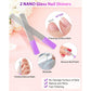 Glass Nail File and Nail Shiner, 4PC Crystal Nail File and Nano Glass Nail Buffer, Premium Set with Case, Professional Manicure Tool Fingernail Czech File for Natural Nail, Gift for Women and Girls