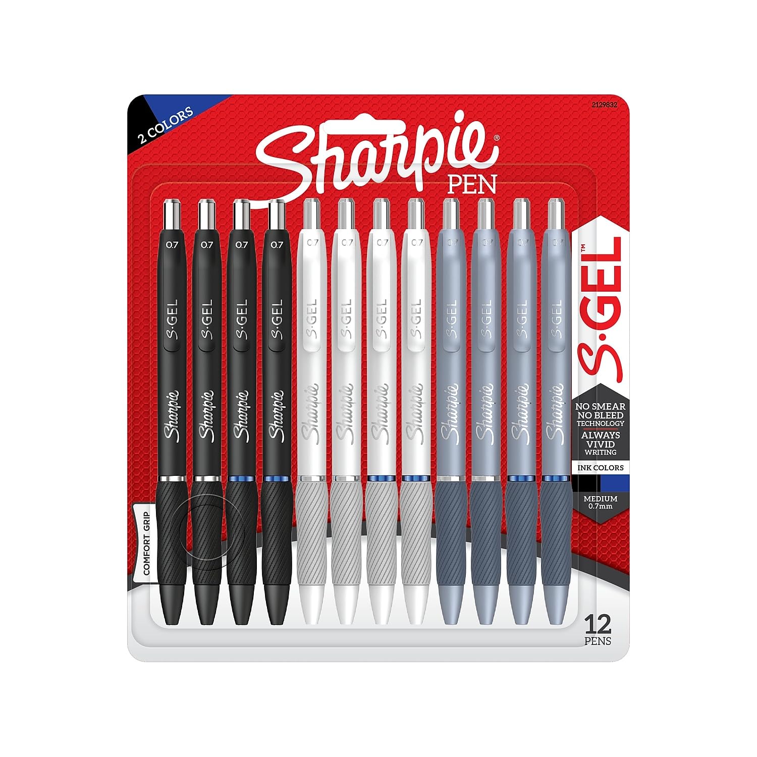 Buy now Sharpie?? S-Gel Fashion Barrel Gel Pens, Medium Point, 0.7 mm, Assorted Barrel, Assorted Ink, Pack Of 12 Pens at indiglob india