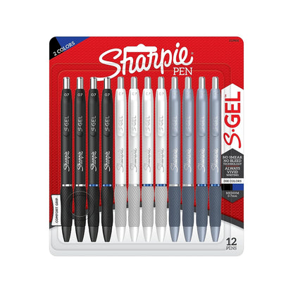 Buy now Sharpie?? S-Gel Fashion Barrel Gel Pens, Medium Point, 0.7 mm, Assorted Barrel, Assorted Ink, Pack Of 12 Pens at indiglob india