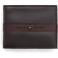 Tommy Hilfiger Men's Leather Slim Bifold Wallet with Coin Pocket
