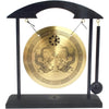 Feng Shui Brass Gong Desktop Zen Art for Fortune + Free Red String Bracelet H1301 - Black