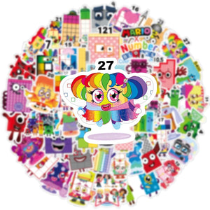 52pcs Animated TV Series Cartoon Deacls Stickers Pack | Anime PVC Waterproof Sticker for Adults Water Bottle Skateboard Scrapbook