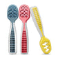 Buy now NumNum Baby Spoons Set, Baby Essentials Pre-Spoon GOOtensils for 6+ Months, First Stage Self-Feeding Spoons for Baby Led Weaning (BLW), Silicone Toddler Utensils, BPA-Free, 2 Pack Gray/Green 06 - Little Rainbow 3 Spoons at indiglob india