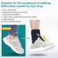 Foot Drop Brace for Walking Lifting Shoes, Drop Foot AFO Brace Help Raise Shoes, Foot Up Splint for Ankle, Improved Walking Gait, Prevent Falls and Injuries, for Left and Right-Black