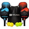 Helium Pickleball Paddles Set of 4 - USAPA Certified - Graphite Fiberglass Surface, Lightweight Honeycomb Core - Versus
