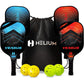 Helium Pickleball Paddles Set of 4 - USAPA Certified - Graphite Fiberglass Surface, Lightweight Honeycomb Core
