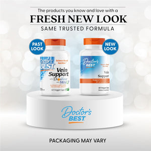 Doctors Best Vein Support, Supports Circulation & Arterial Health, Non-GMO, Gluten Free, Soy Free, Vegan 60 Veggie Caps