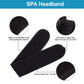 Whaline 3Pcs Spa Facial Headband Make Up Wrap Head Terry Cloth Headband Adjustable Washable Towel for Face Washing Shower Skincare Facial Treatment Sport Fits Makeup (White, Black, Gray)