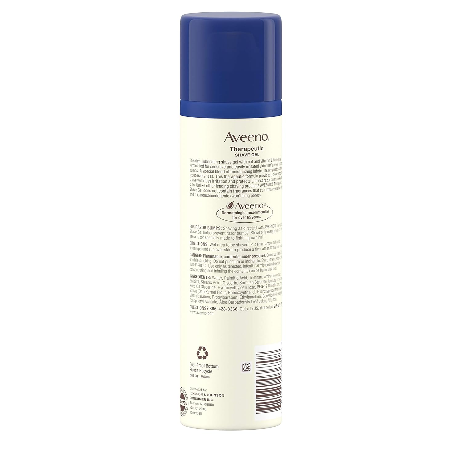 Buy now Aveeno Therapeutic Shave Gel with Oat and Vitamin E to Help Prevent Razor Bumps and Soothe Dry and Sensitive Skin, No Added Fragrances and Non-Comedogenic, 7 oz at indiglob india