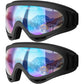 COOLOO Ski Goggles, 2 Pack Snow Goggles Snowboard Goggles for Men Women Kids - UV Protection Foam Anti-Scratch Dustproof