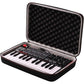 LTGEM Case Compatible with Akai Professional MPK Mini MK3 / MPK Mini Play MK3 25 Key USB MIDI Keyboard Controller, Black+Gray(Case Only)